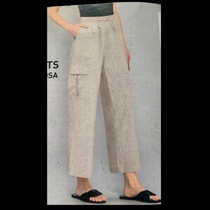 Ladies Viscose Linen Trousers